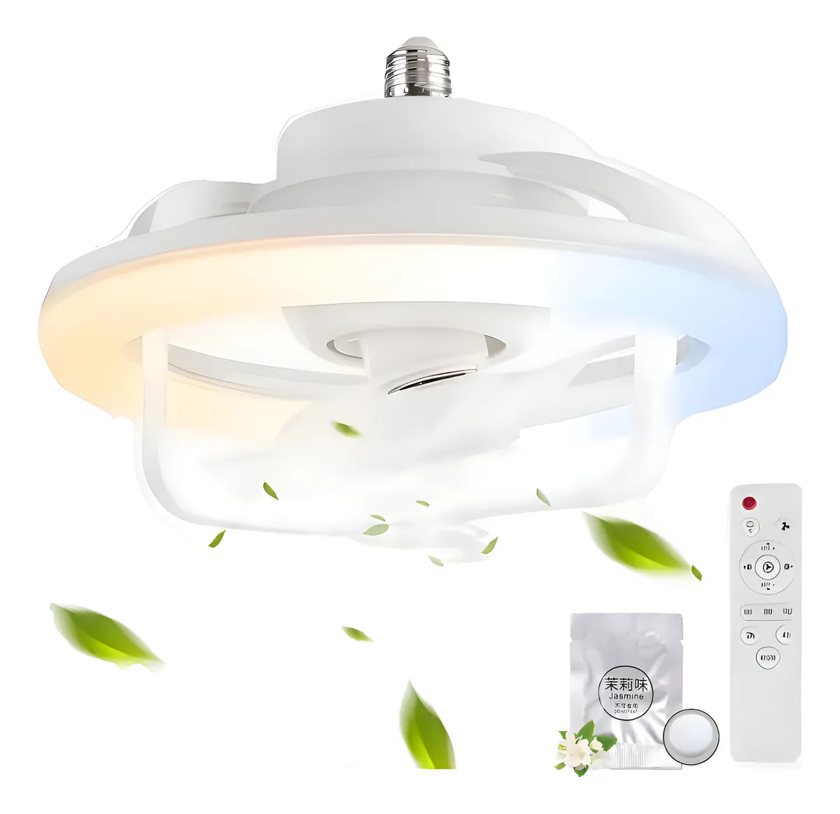 💡❄️ FOCO VENTILADOR 3 EN 1 CON AROMATIZADOR